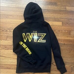 Black Hoodie with Gold 'The Wiz' Design